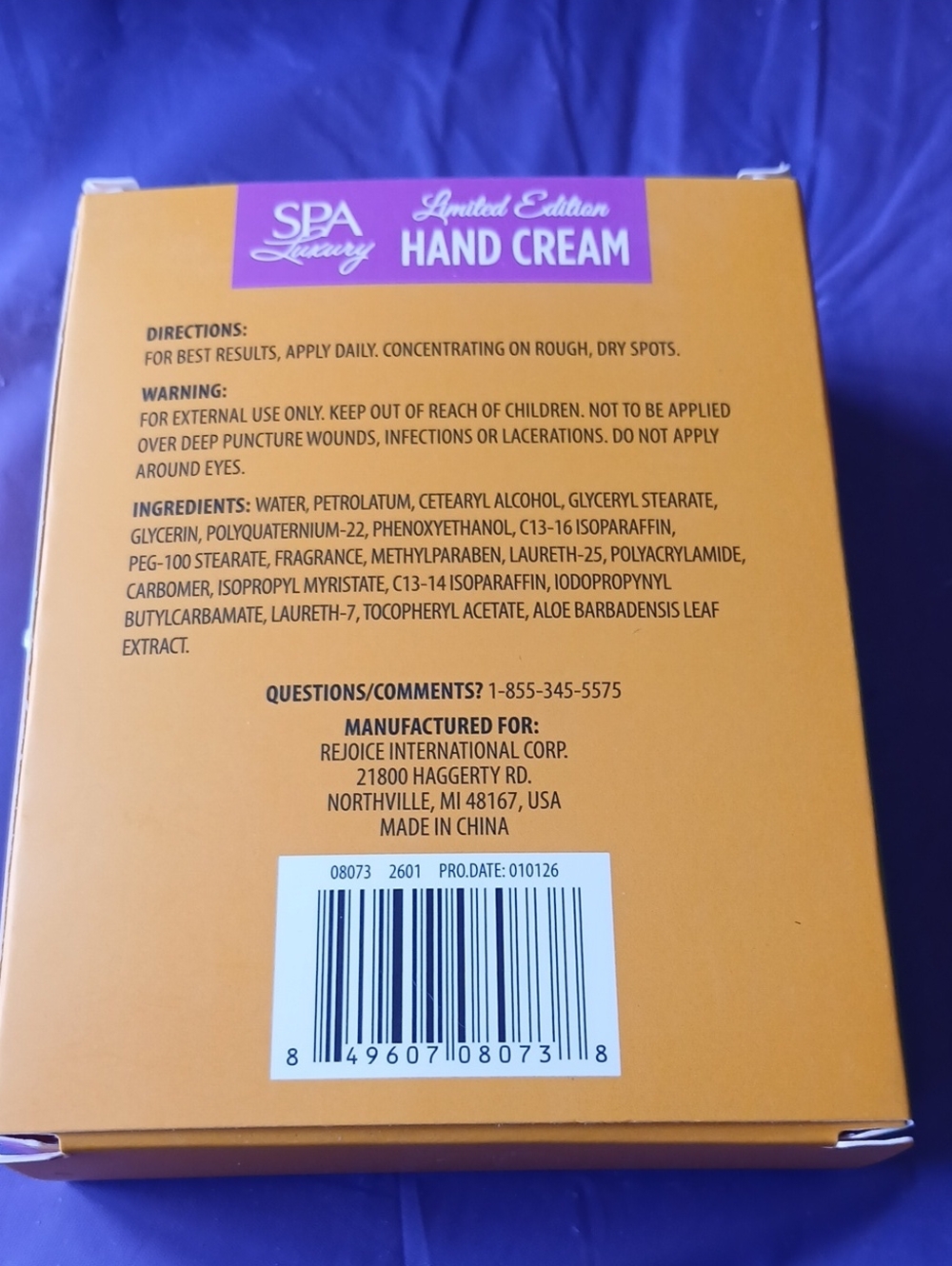 Hand Cream Duo - Pink Brazilian Flora & Orange Brazilian Sol - Picture 2 of 2